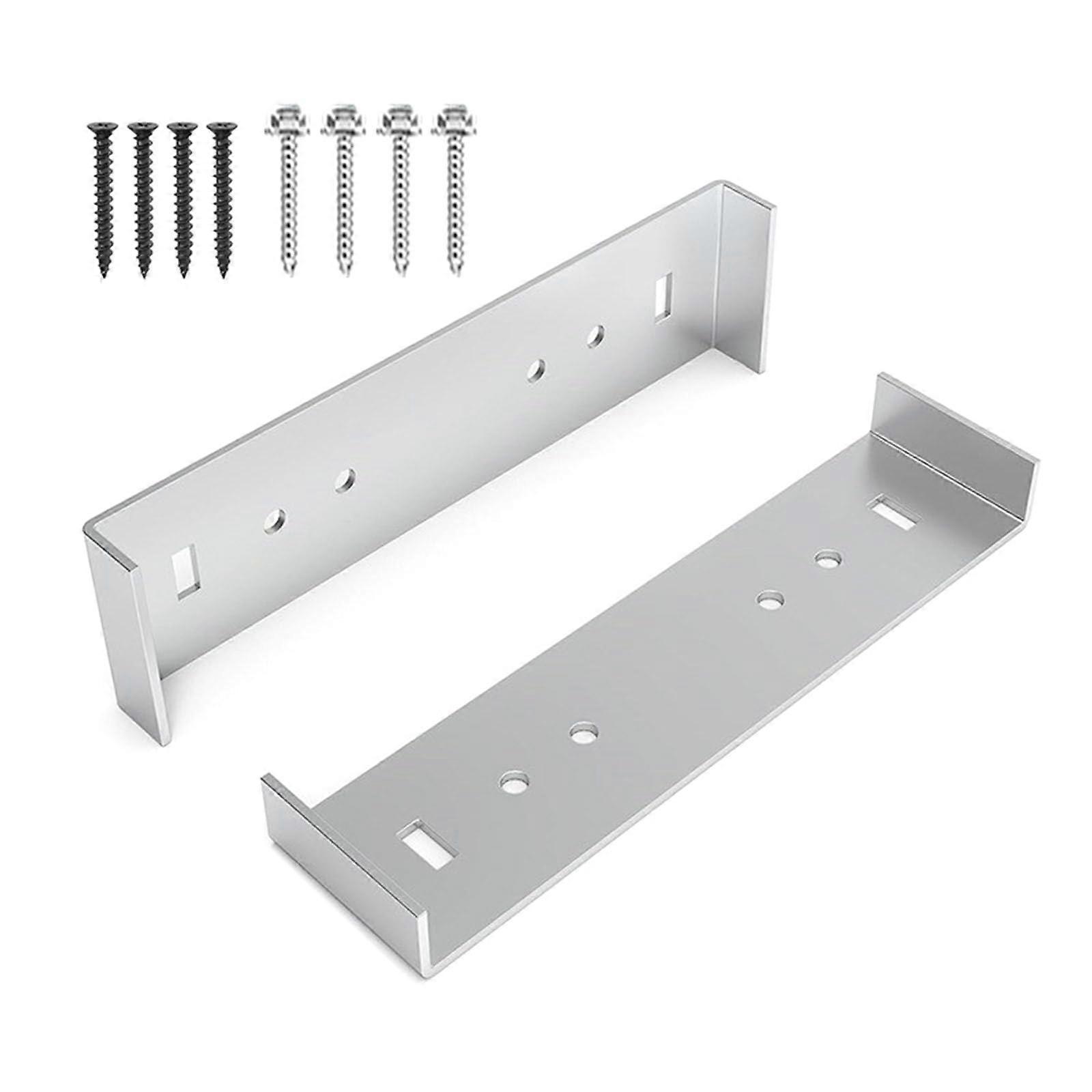 2 Pcs Aluminum Alloy Mailbox Holder Post Box Holder Rustproof Ensure Stability for Secure Installation