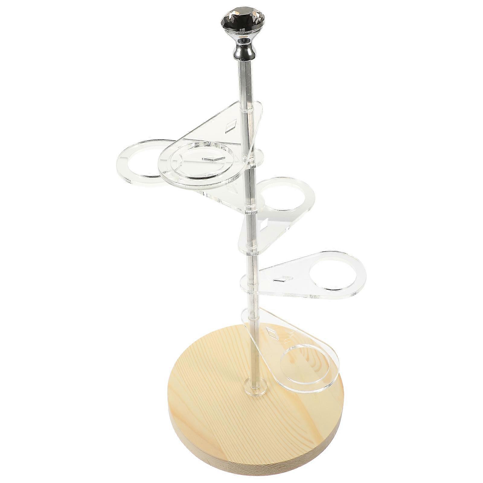 Clear Acrylic Ice Cream Cone Holder for Display with 8 Holes Storage Rack