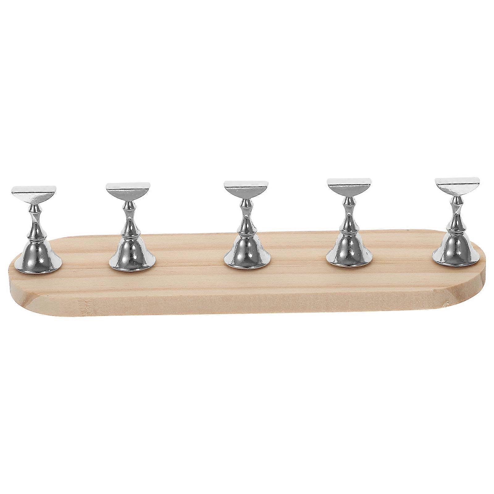 Nail Art Holders 1 Set Magnetic Ideal For Hobbyists School 5.1X1.6X1.2in Minimalist Design Nail Art Practice