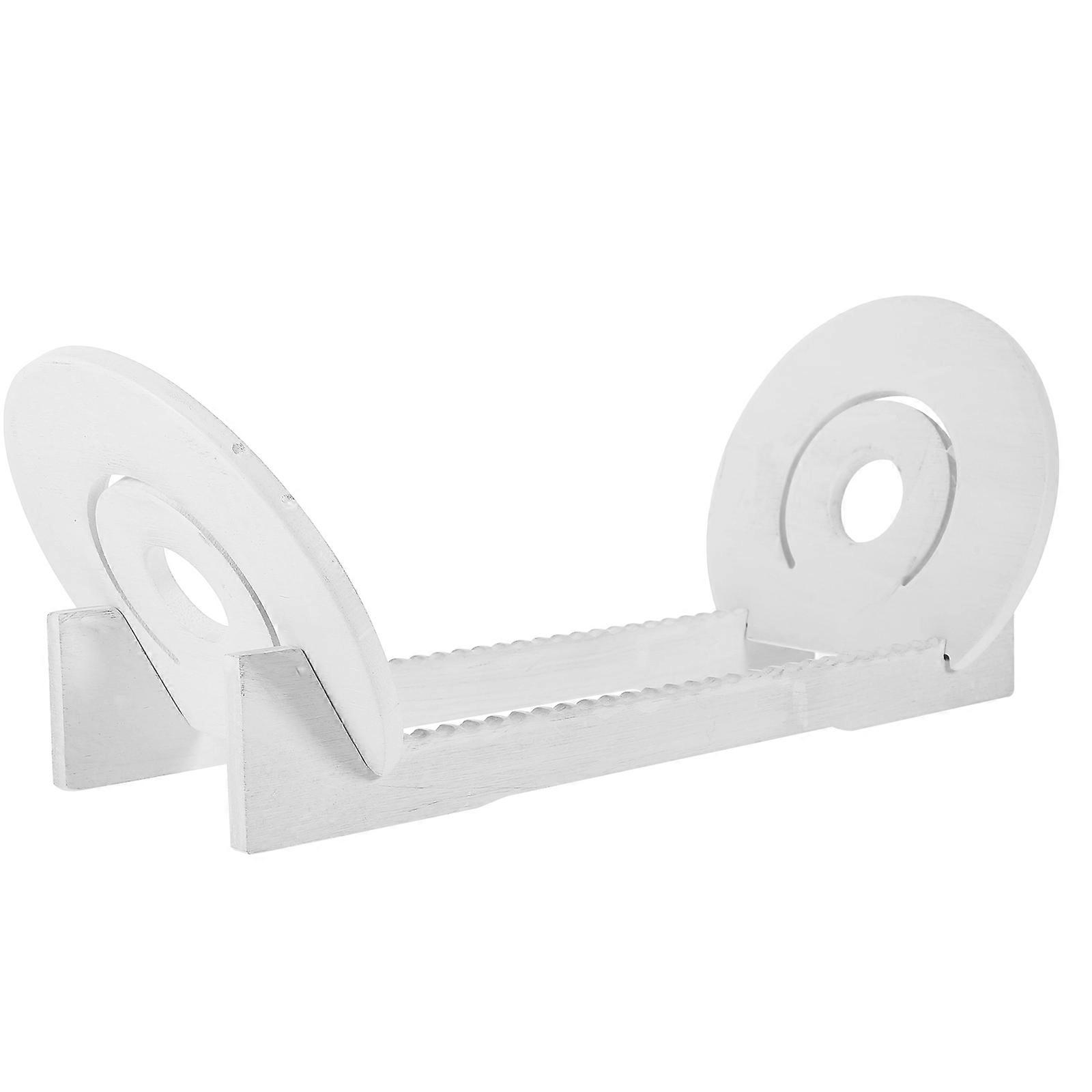 Wood Record Stand Cd Holder Rack Simple Design Home Decoration 11.5×5.4×4.3in Storage 1Pcs
