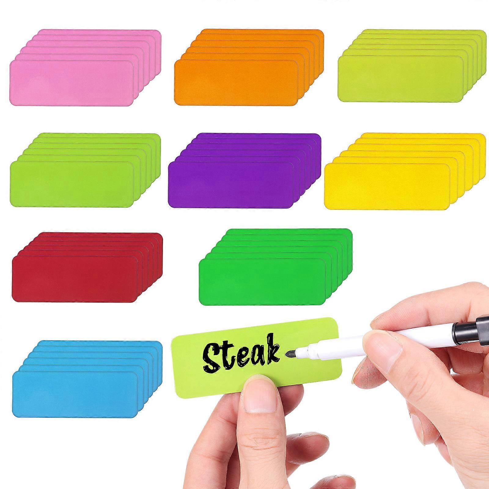 Magnetic Dry Erase Labels Classroom Management Magnet Rectangular Labeling 8.00X3.00X0.20CM 54Pcs
