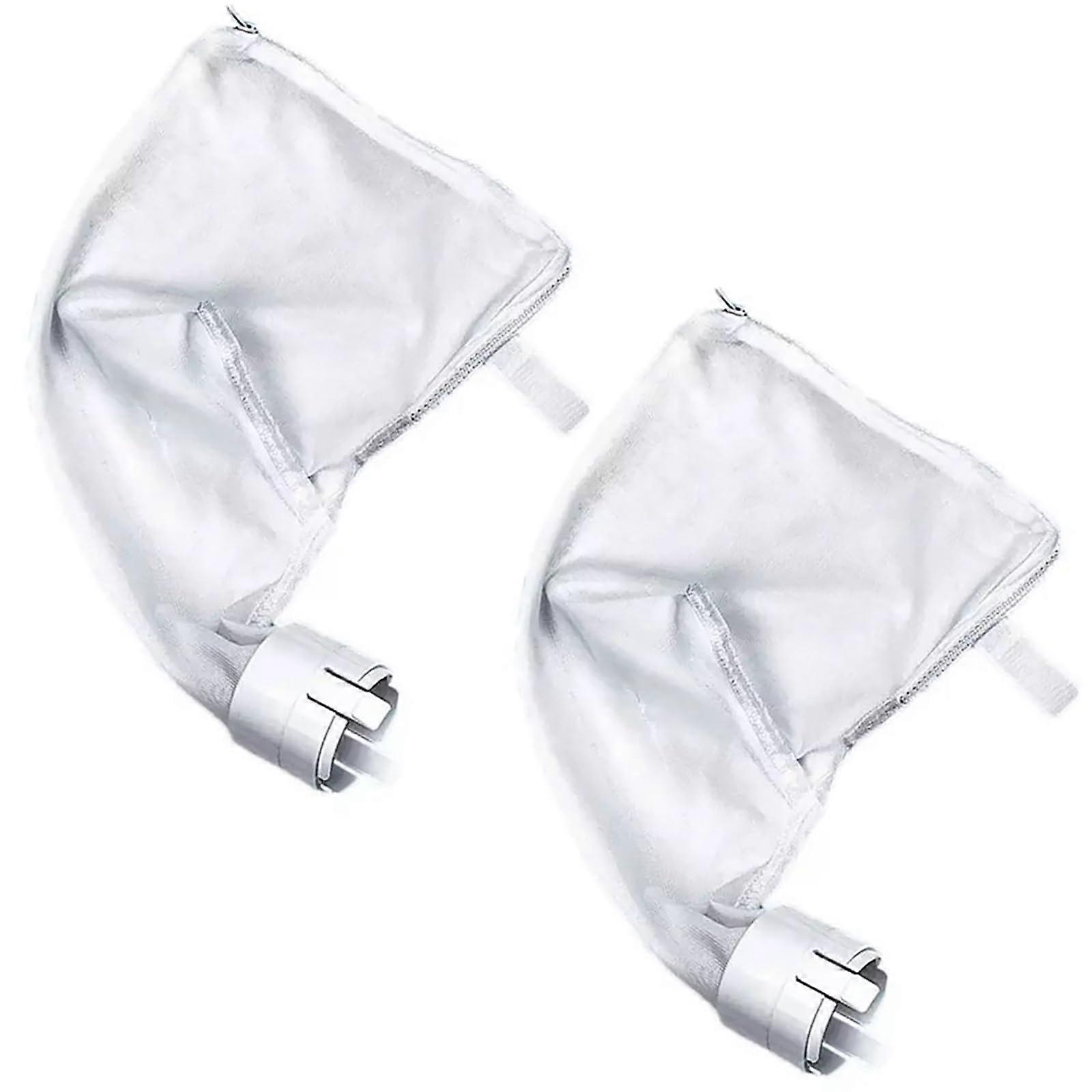 Replacement Filter Bags for Polaris 380 and 360, Zipper Bags, White, 2 Pieces, Compatible and Durable