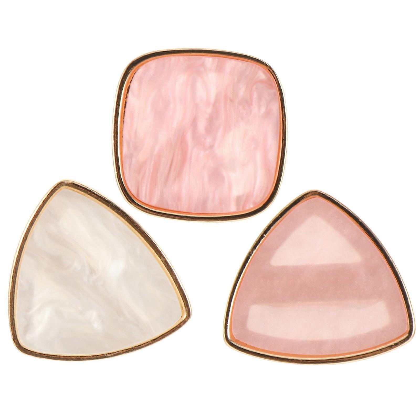 3pcs Nail Art Ring for Mixing Pigments and Display Resin Assorted Color