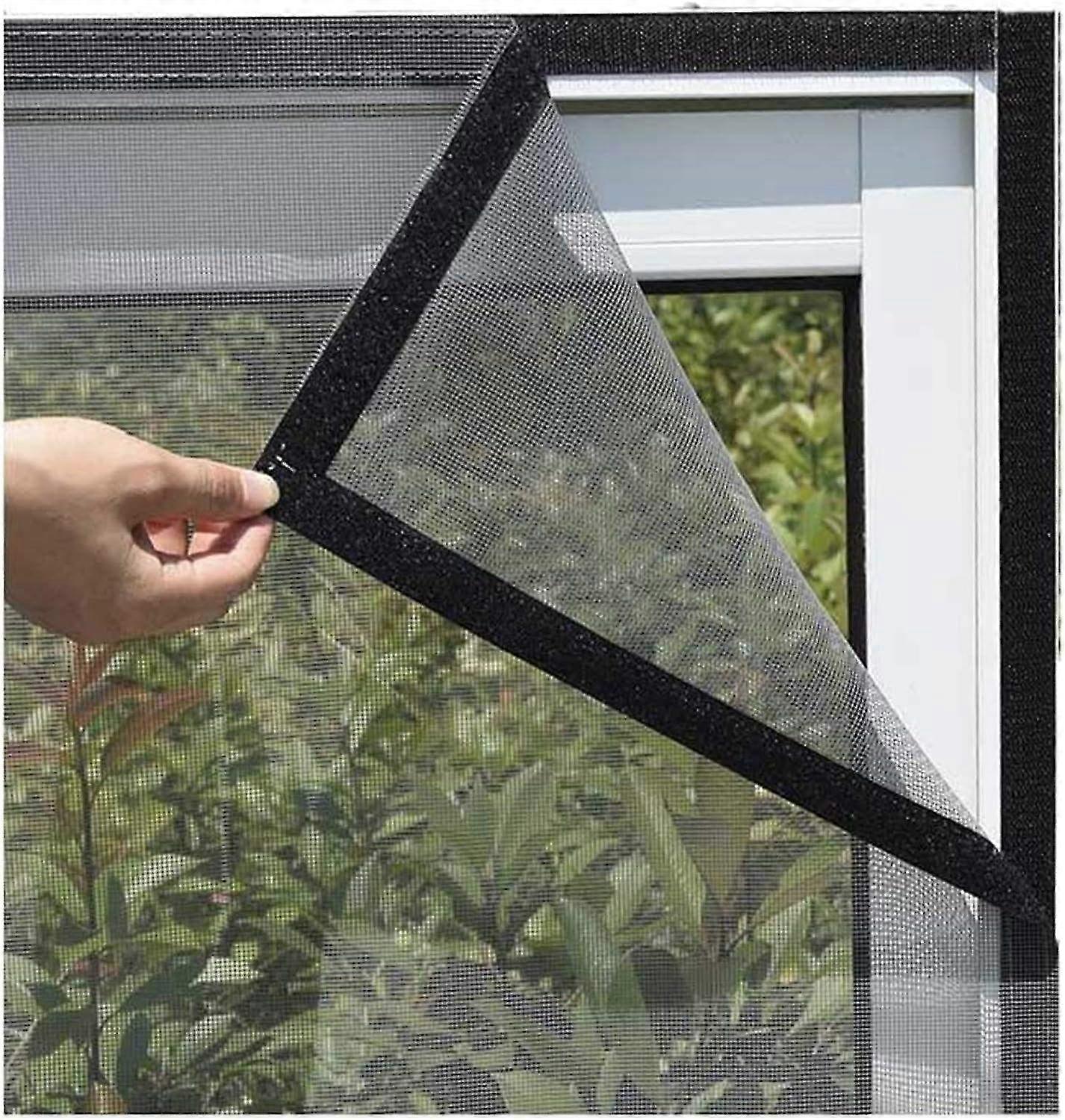 Window Mosquito Net, Self-adhesive Mosquito Net for Windows, Adjustable Mesh for Insects, Transparen