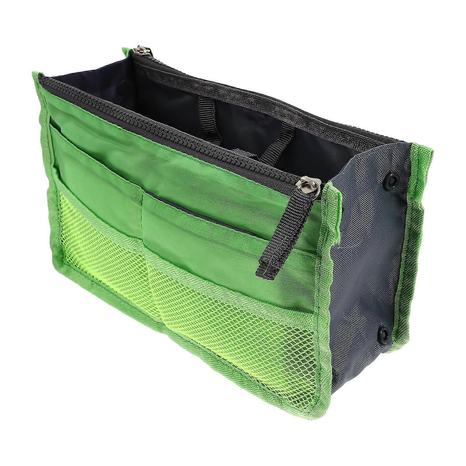 Multipurpose Bag Liner Double Layer Storage Holder Green 1Pcs