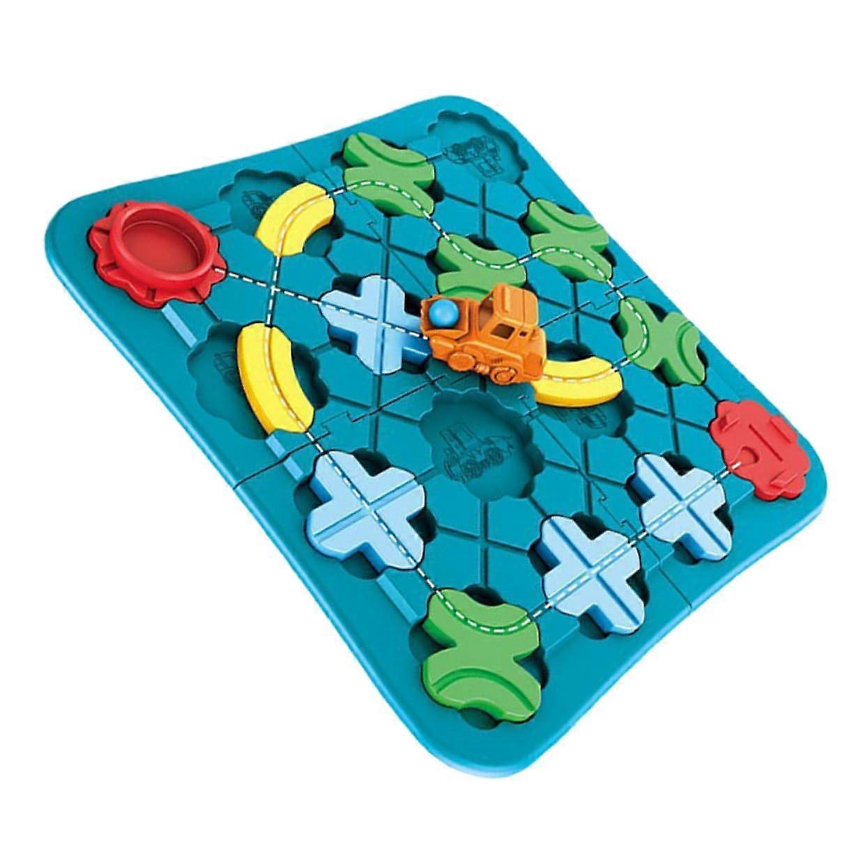 1 Set Puzzle Track for Toddlers, Funny Puzzle Track with Vehicles, Promotes Understanding of Transport and Geography, Safe Material for Carefree Play