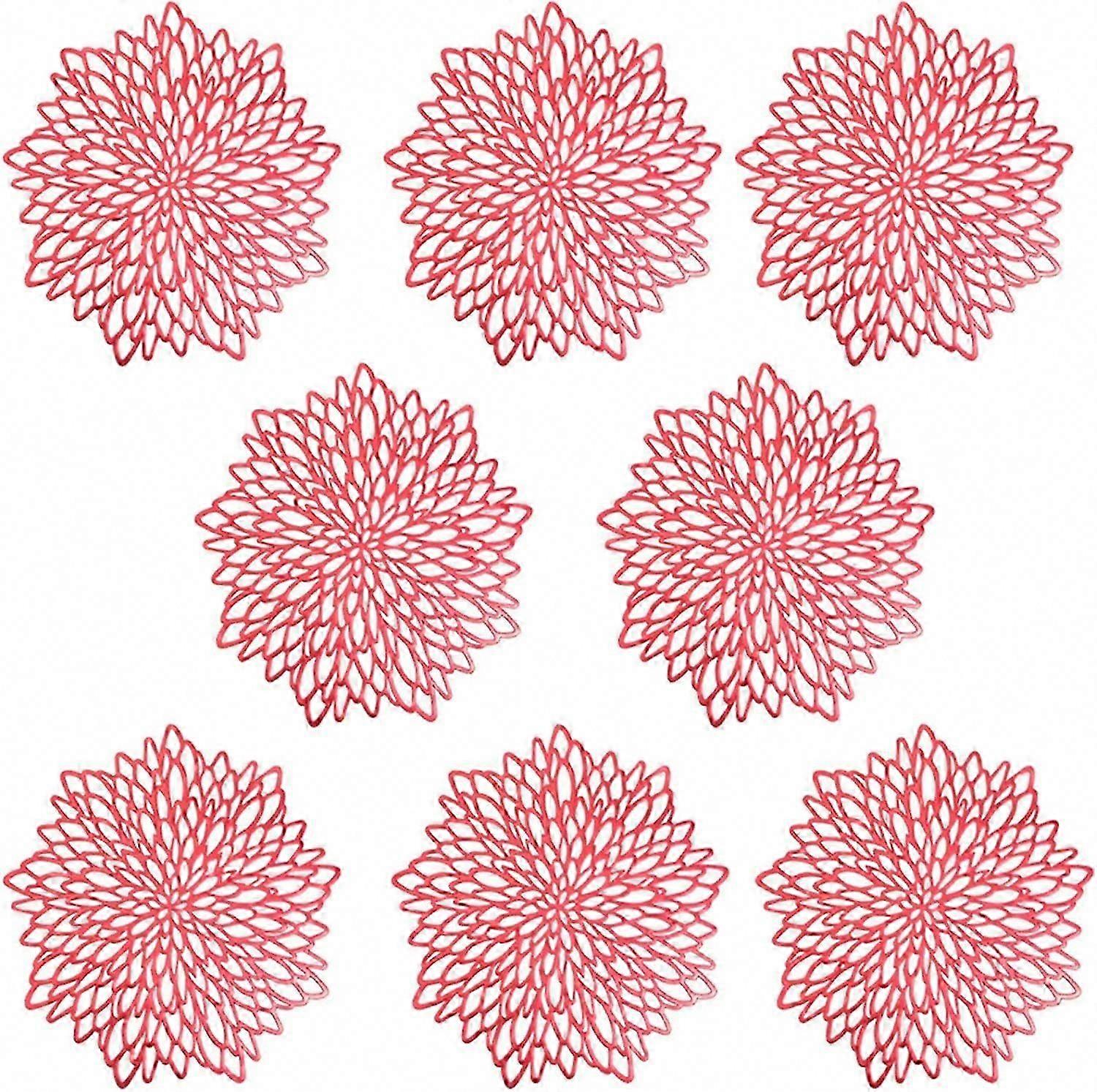 Set de 8 sets de table décoratifs lavables pour les repas