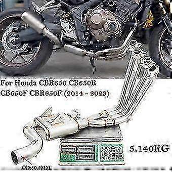 Exhaust Pipe Modification Front Left Link Pipe & DB Killer Silencer System for Honda CBR650, CB650R, CB650F, CBR650F 2009-2015 Motorcycle