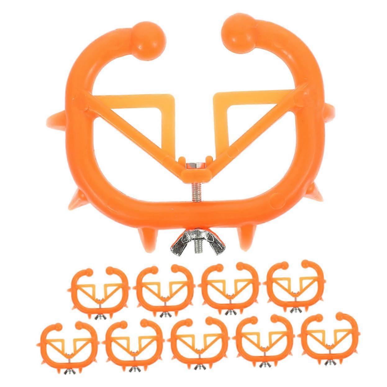 10 Pieces Calf Weaner Partial Durable Nose Clip Effective Tool for Weaning Cattle Prevents Sucking for Livestock and Agriculture