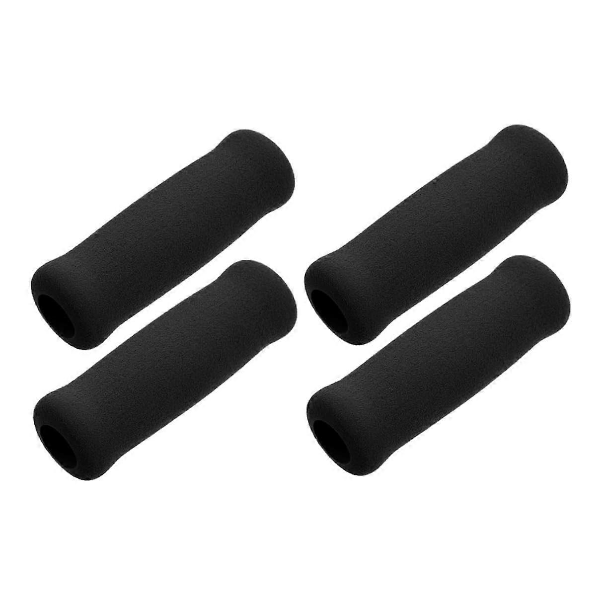 4 pieces foam grip covers for walking aids, soft nonslip hand grips for crutches, hygienic and comfortable installation.