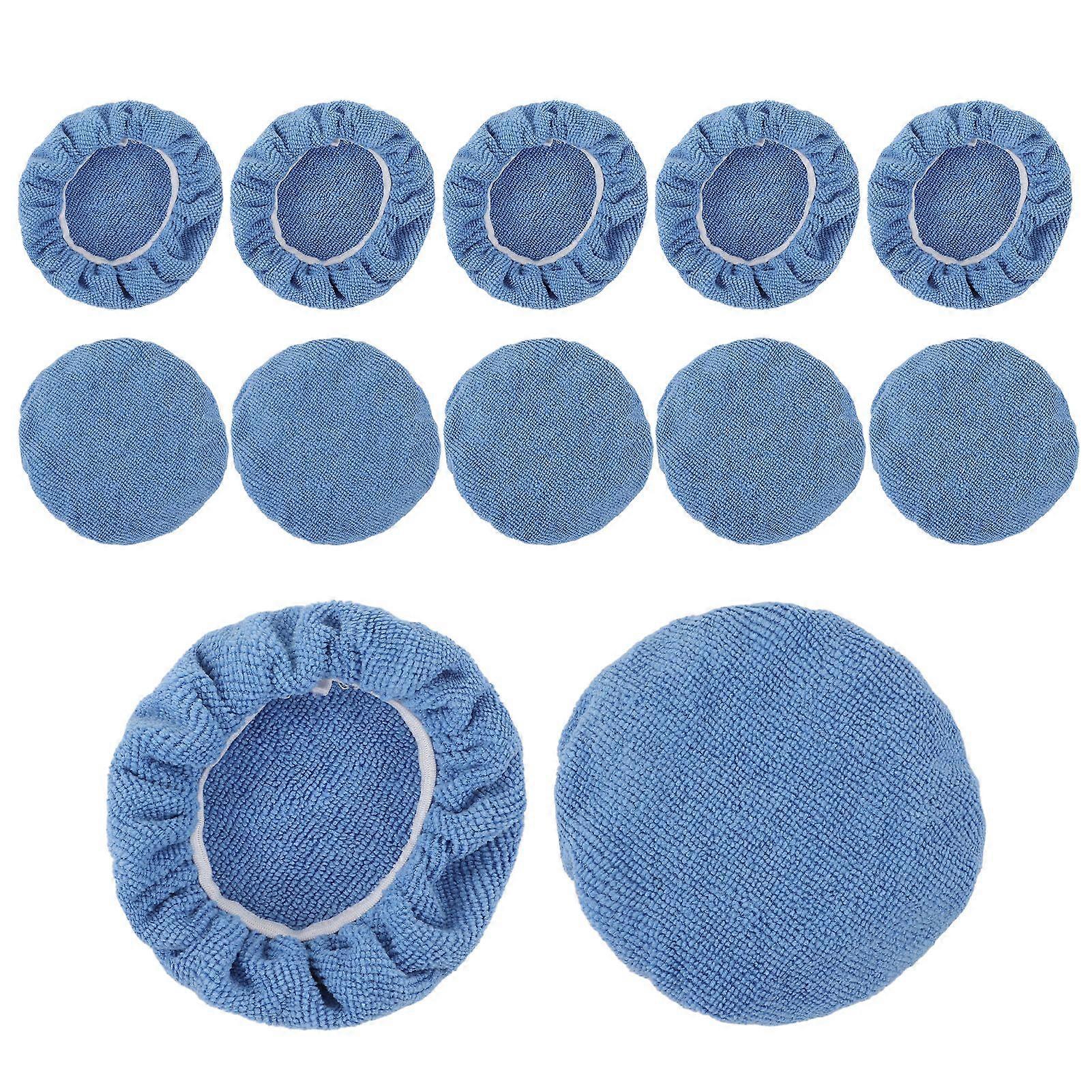 Car polishing bonnets 12pcs microfiber soft buffing pad for car polisher