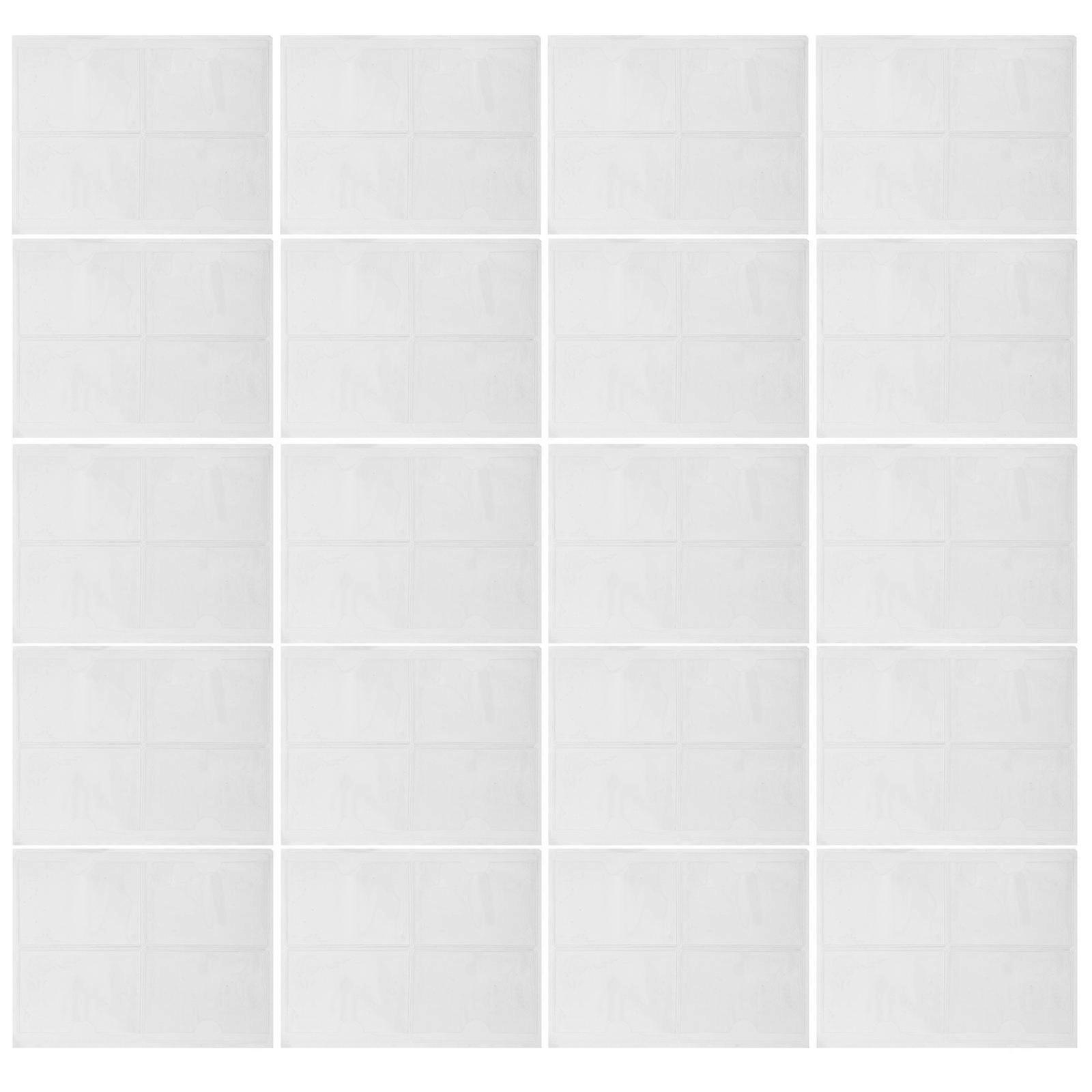 Self Adhesive Business Card Holder for Storage Made of PVC Material White Color 100pcs