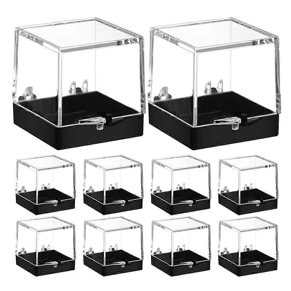 Raindrops 10 PCS Rock Collection Display Presentation Ore Specimen Box