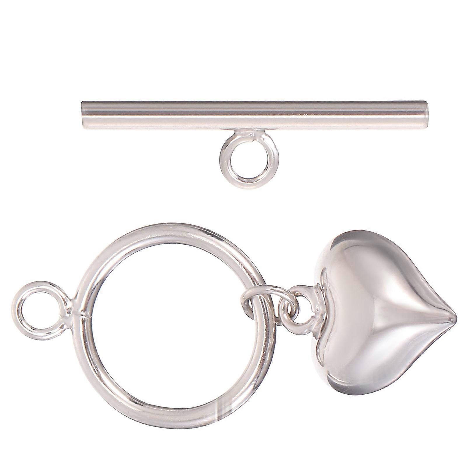 Silver Bracelet Clasp for DIY Jewelry Making Accessories with Workmanship and Smooth Surface Silver