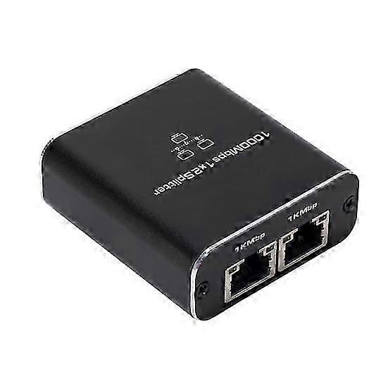 Ethernet Splitter 1000mbps High Speed 1 to 2 Devices Simultaneous Networking Stable Signal Transmission Network Splitter