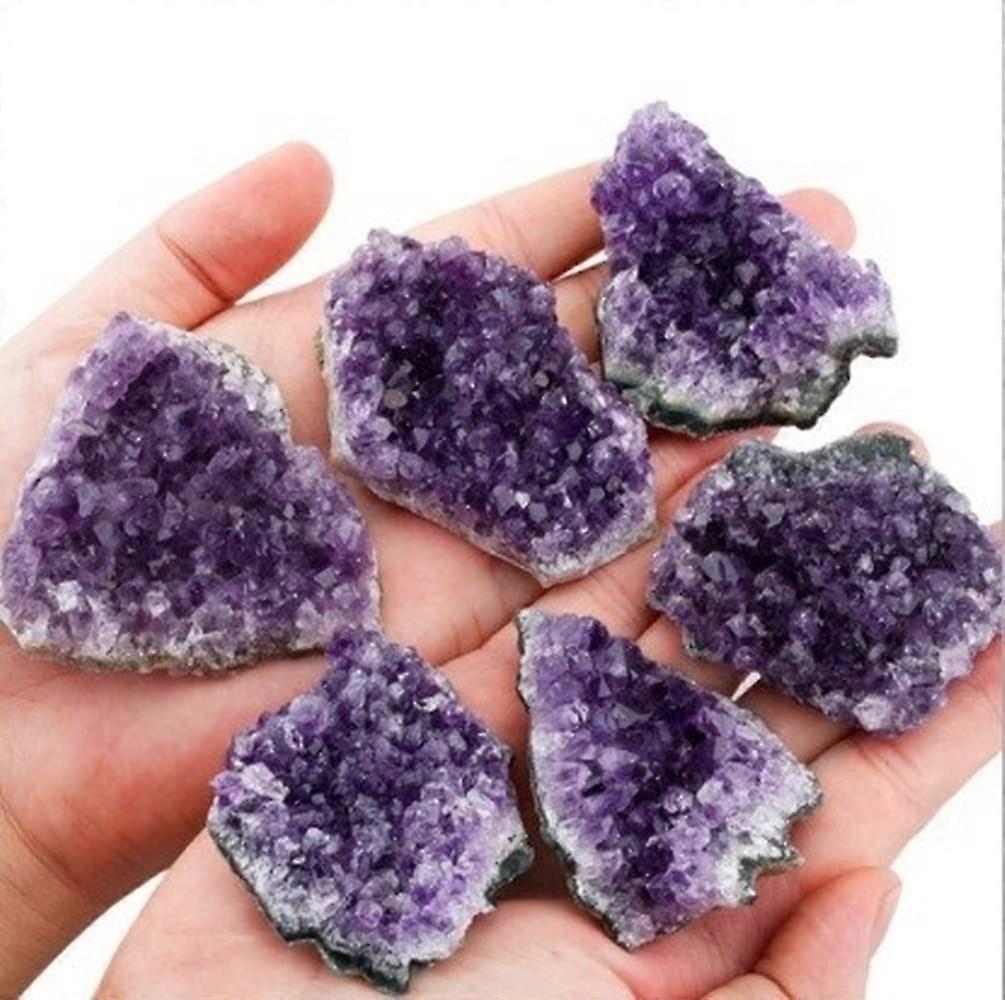 Natural Purple Amethyst Quartz Crystal Cluster Geode Druzy Home Décor Gemstone Specimen 2-3 Inch фигурки