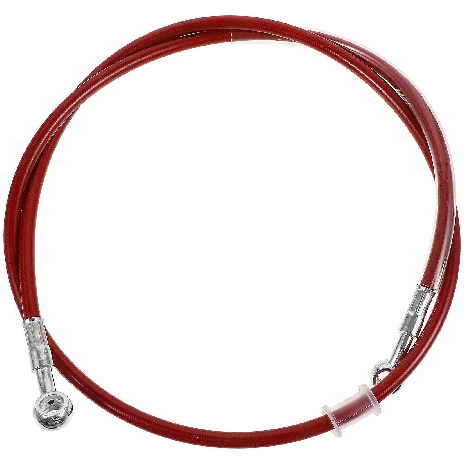 Red Rubber Motorcycle Brake Oil Hose for Lawn Mower with Extended Design and Easy Installation 70100 characters