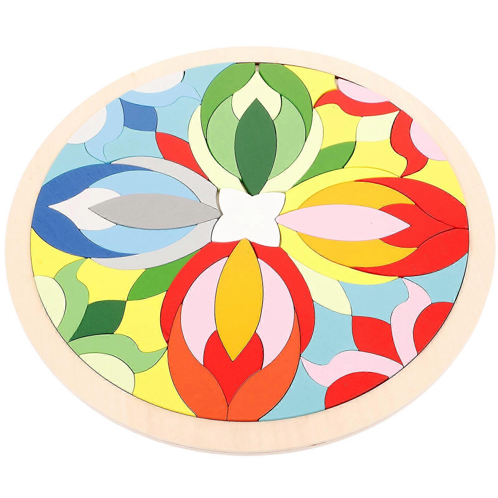 1 Set Multi Synthetic Material Jigsaw Geometry Block for Kids Playing with Easy Join Design