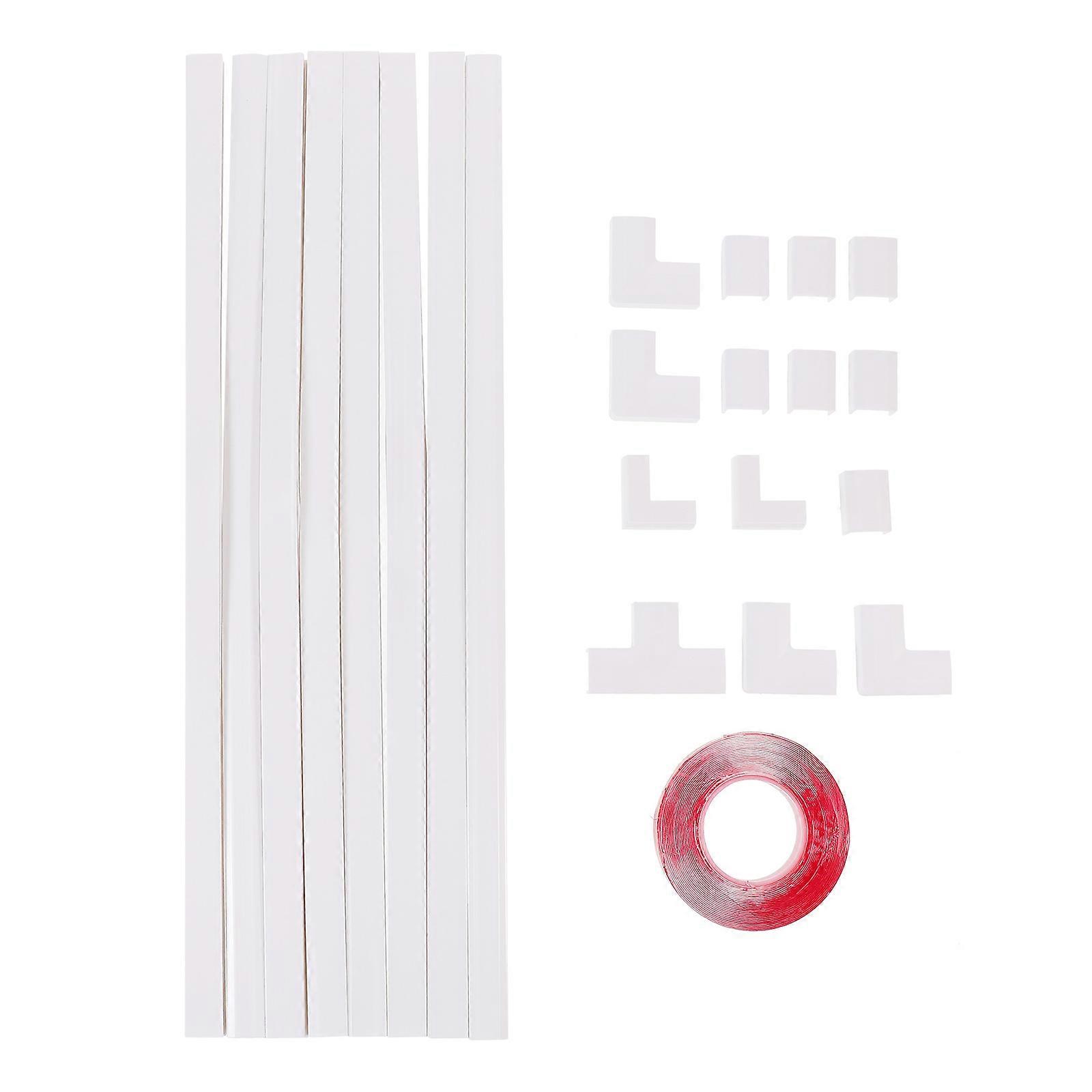 Cable Concealer Set for Speaker & Ethernet Wires – Easy Install Cord Management System with Streamlined Design