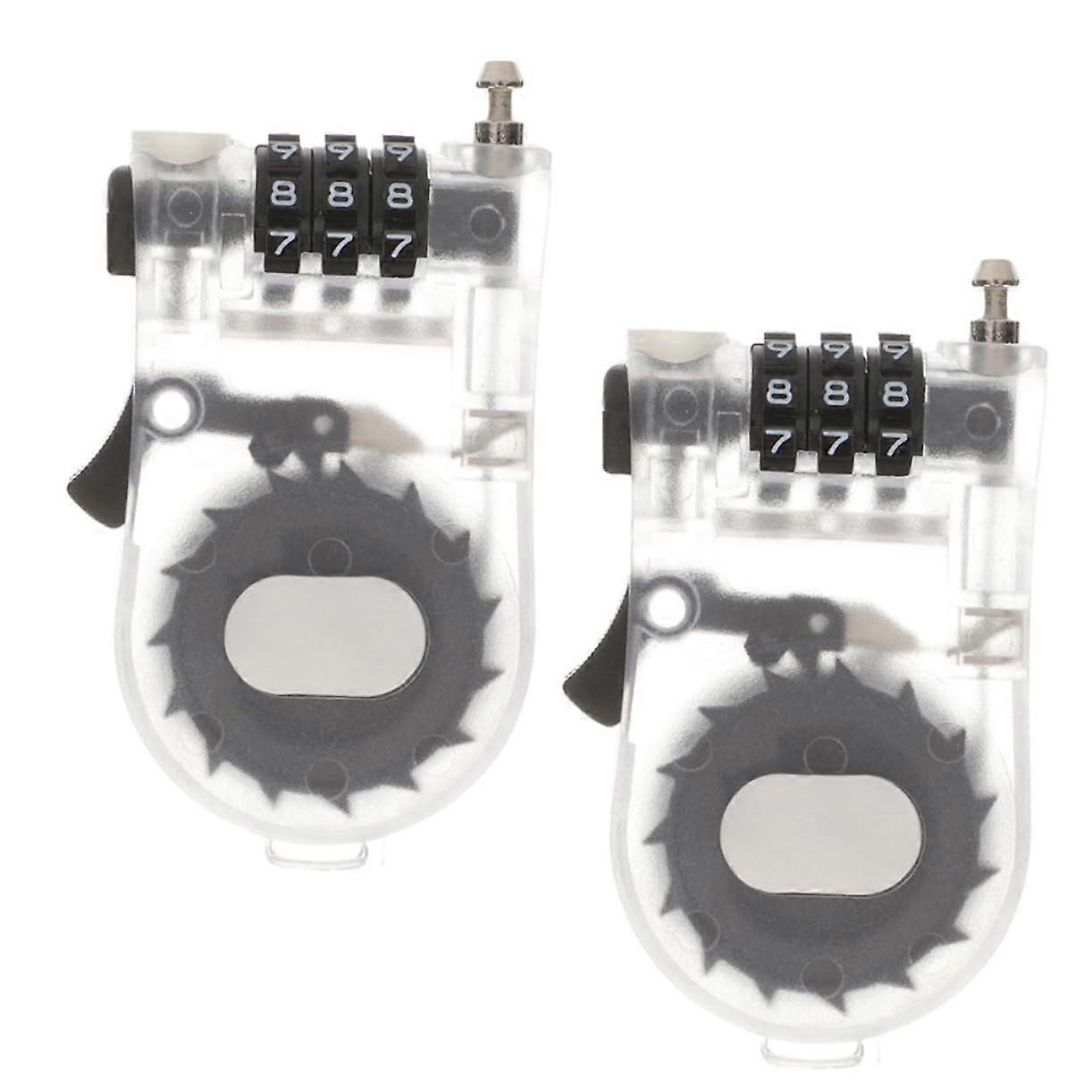 Reusable Bike Locks with 3Digit Combination Lock Transparent Design