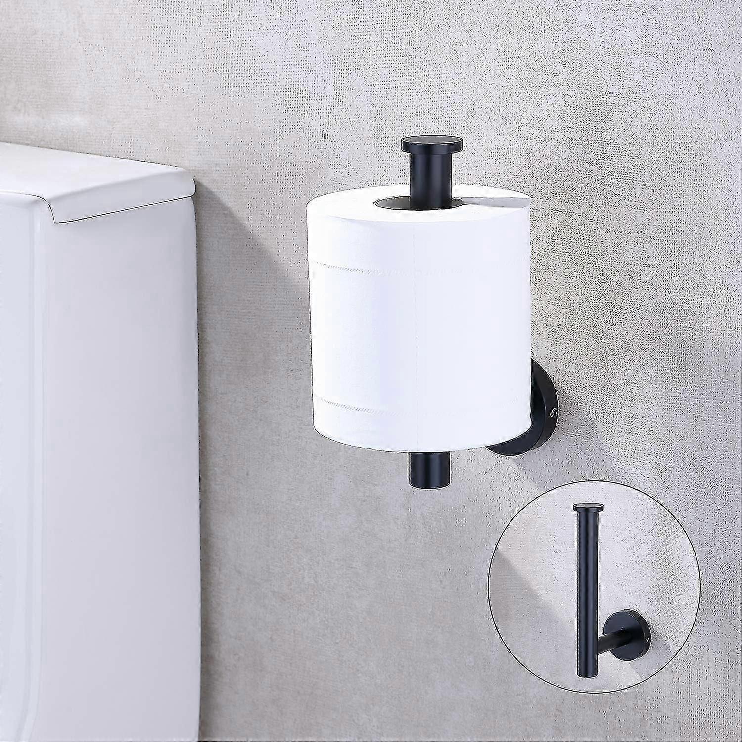 2025 2 Pack Matte Black Toilet Paper Holder