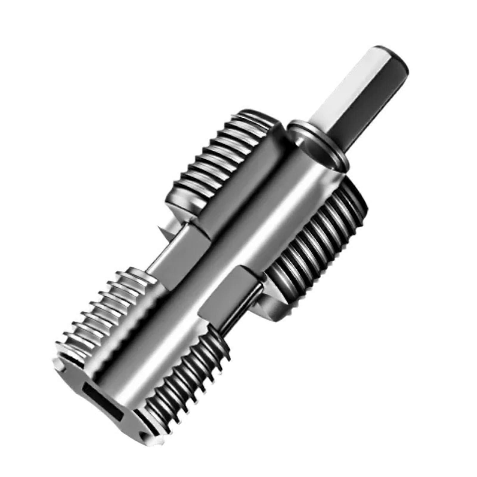 Improved 4/6point water pipe thread tap – drill machine with hex shank for opening inner holes, 1 piece.