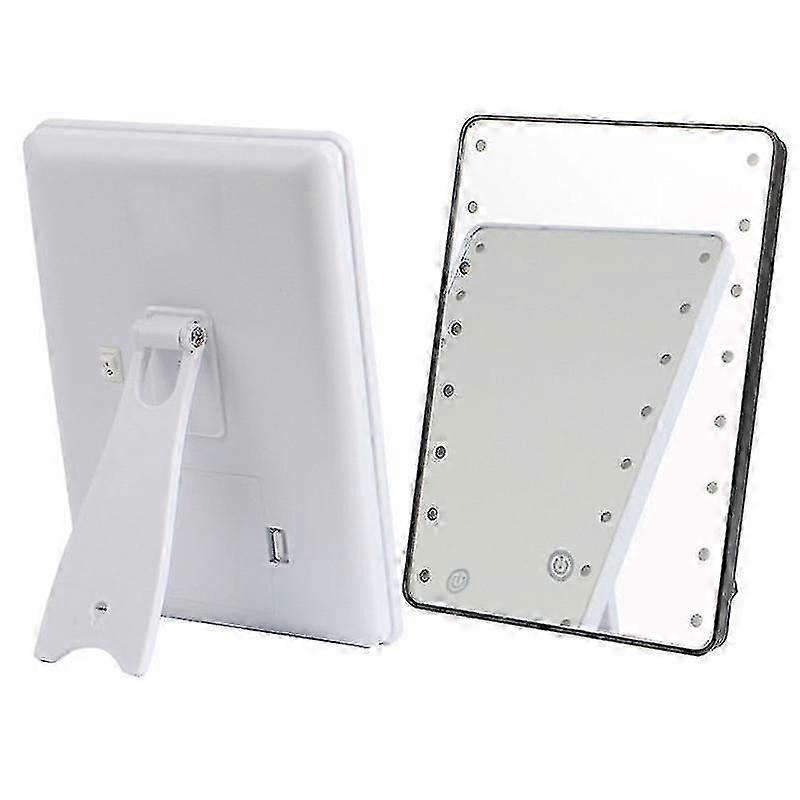 Desktop Make-up-Spiegel 16led Faltbarer Make-up-Spiegel Einfacher tragbarer Make-up-Spiegel Prinzessin Spiegel Quadratischer Spiegel