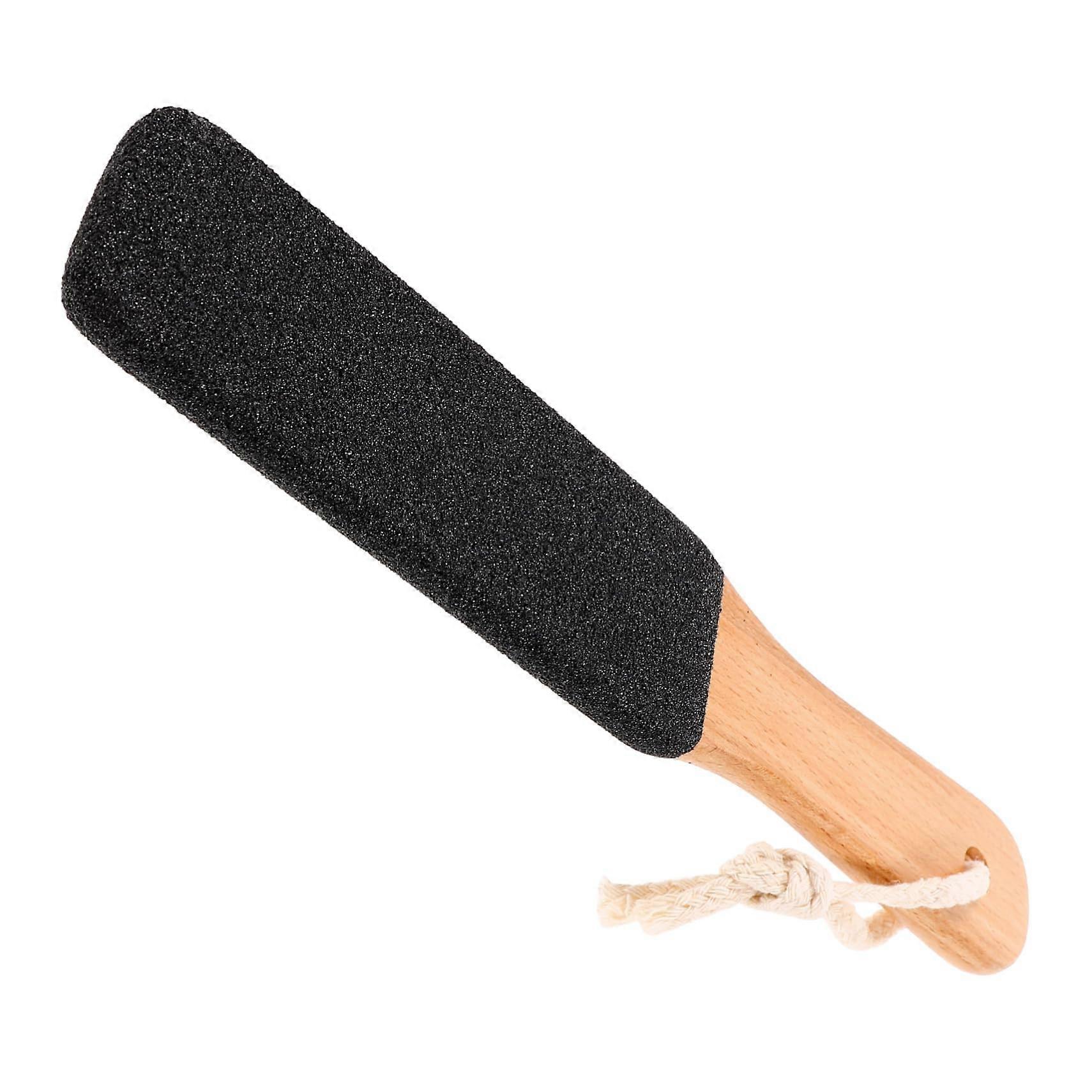 Foot File Pedicure Set With Callus Remover Pumice Stone Black Beech Wood Handle 1-Piece