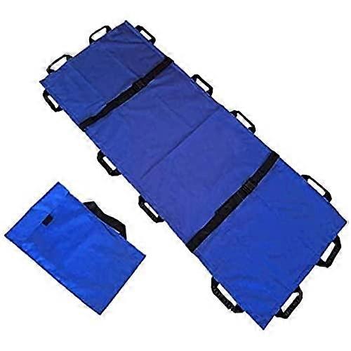 Portable Folding Soft Stretcher with 12 Grips for Emergency Rescue, Hospital, Sports, Ambulance - Size A