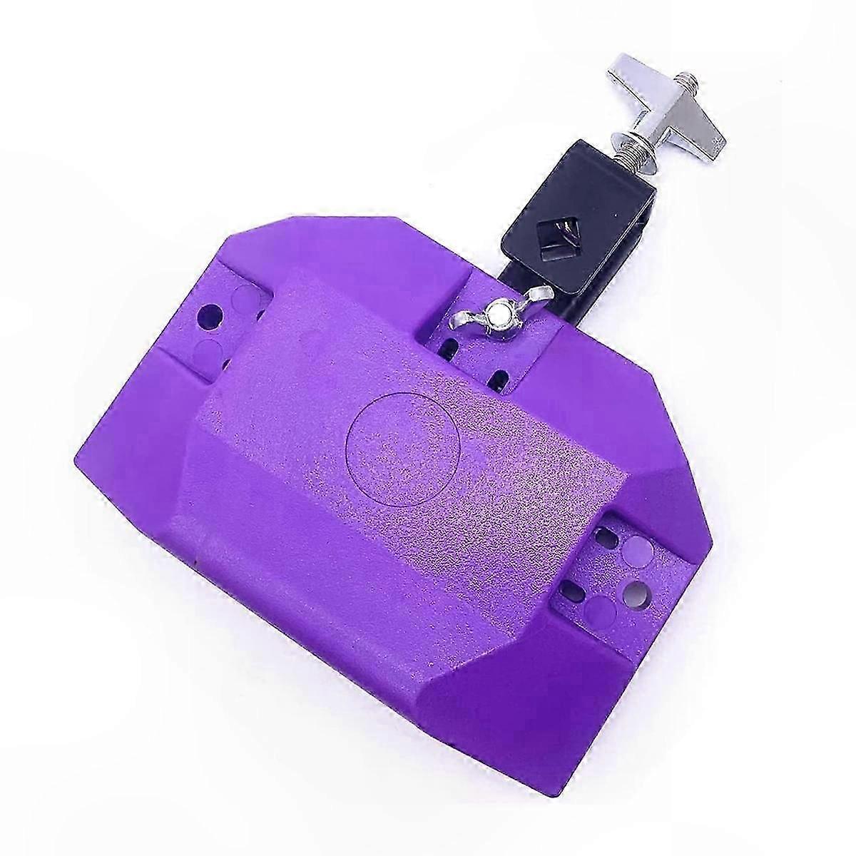 Bloc de tambour en plastique pour instrument de musique avec support à 3 côtés Medium Pitch Violet