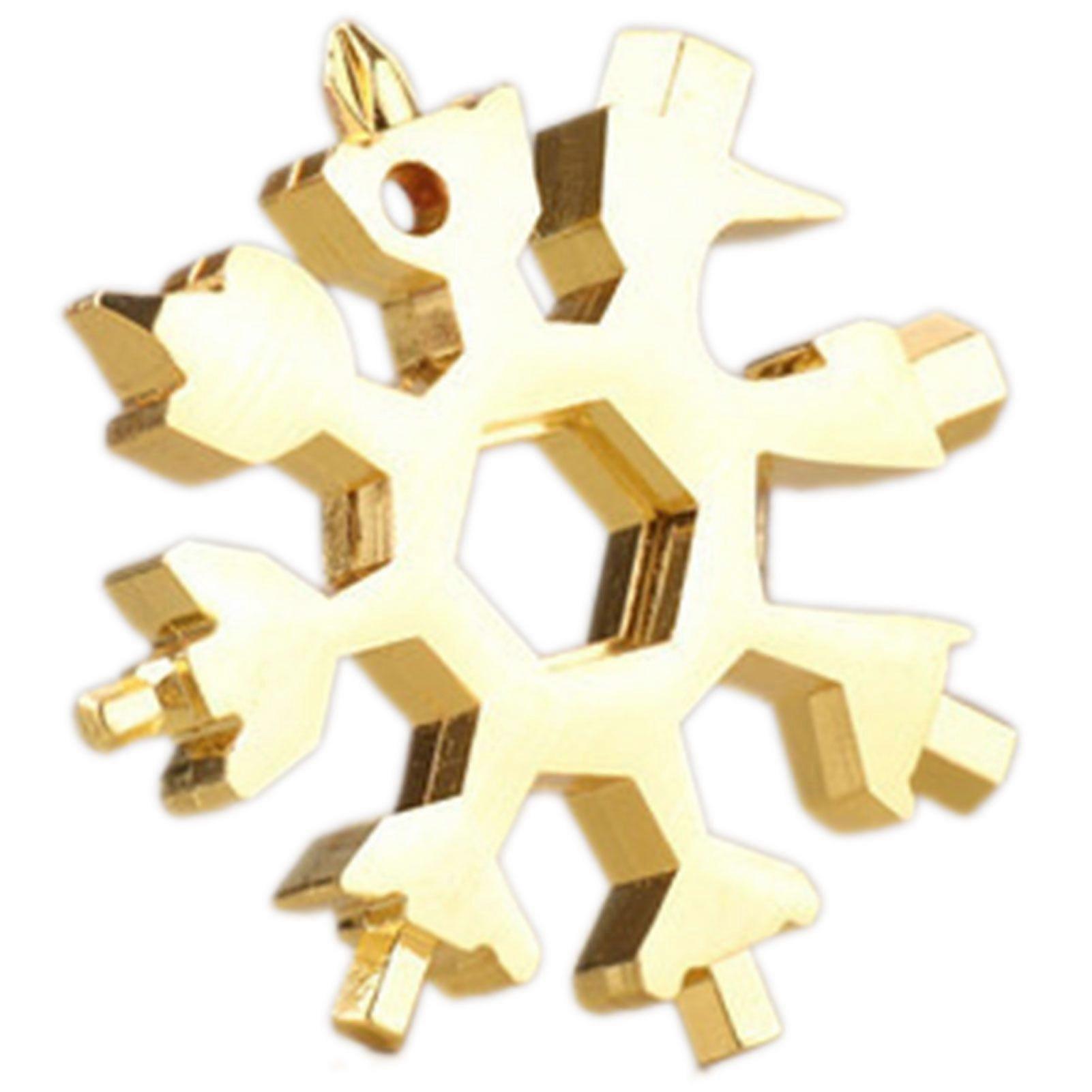 Universal Portable 18 in 1 EDC Snowflake Wrench Multi-purpose Hex Tool for Home Office Workshop Repair