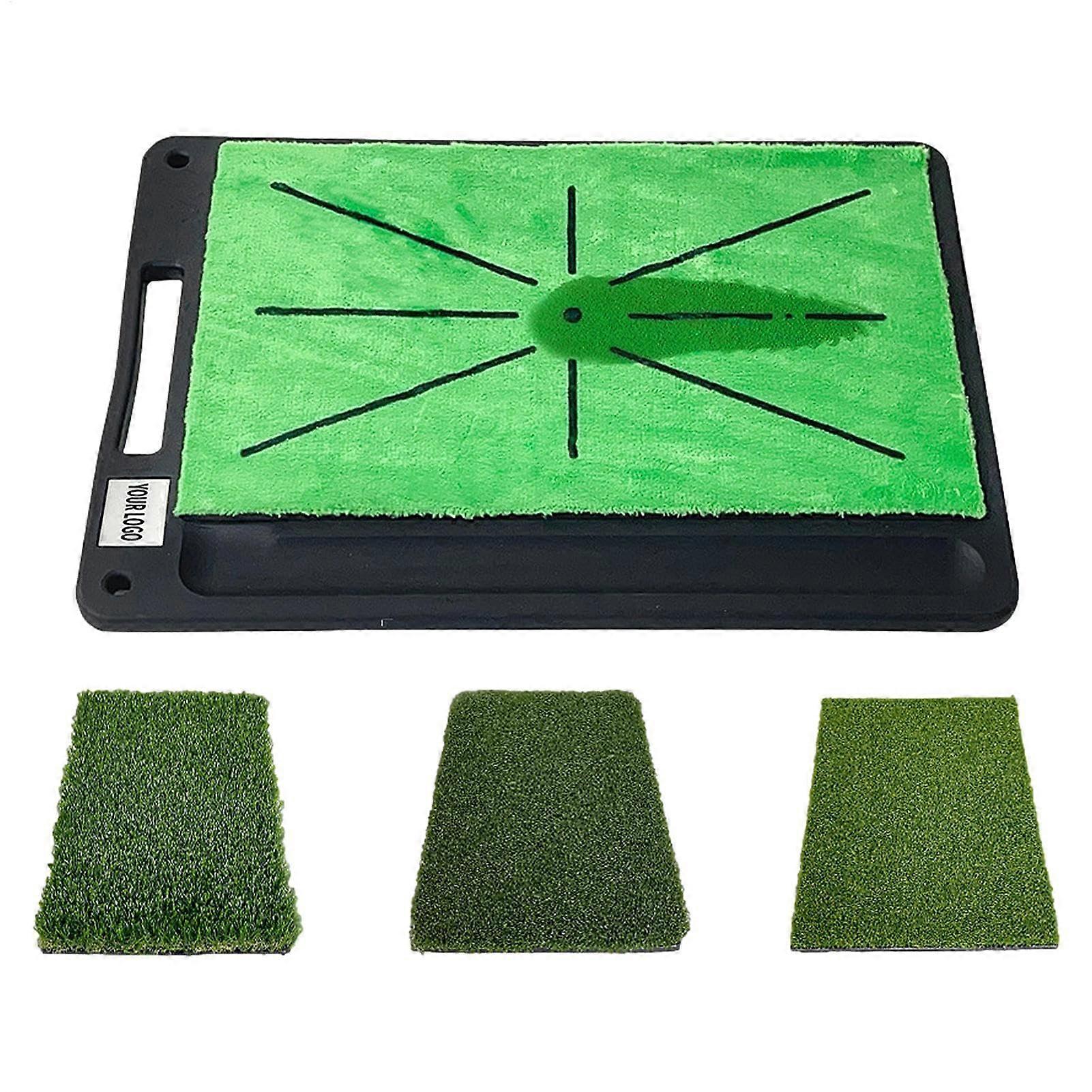 Golf Hitting Mat 4-In-1 Indoor/Outdoor Swing Mat With Path Feedback and Swing Accuracy