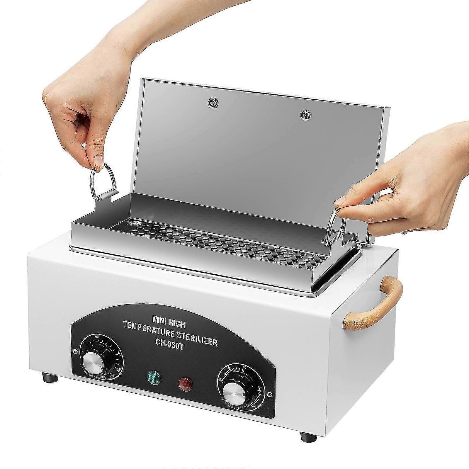 300W 2L High-temperature Metal Cleaning Machine with Side Handles Metal Tools Sterilizer