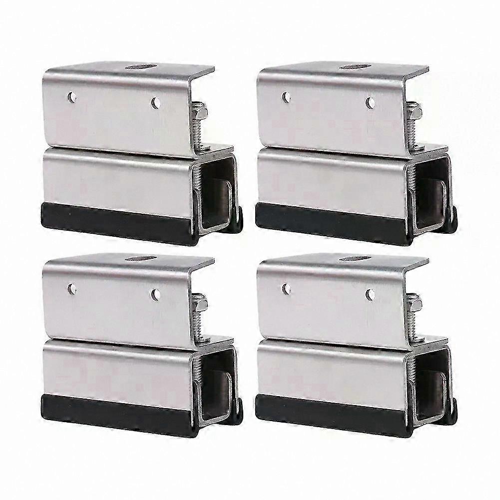 4pcs Roof Rack Mount Brackets for Vans and RVs Compatible with Multiple Models Photovoltaic Installation Kit
