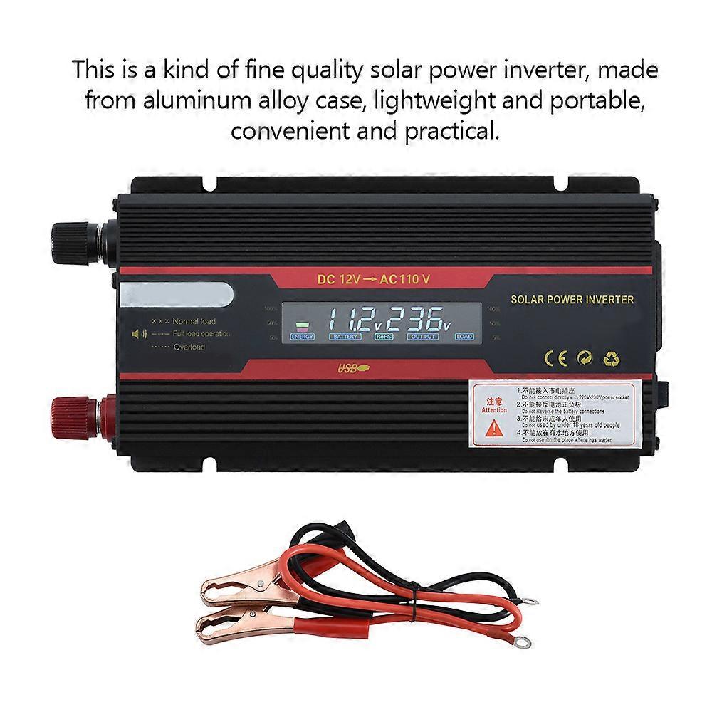 Intelligent Solar Car Inverter Modified Sinewave Converter with LCD Display