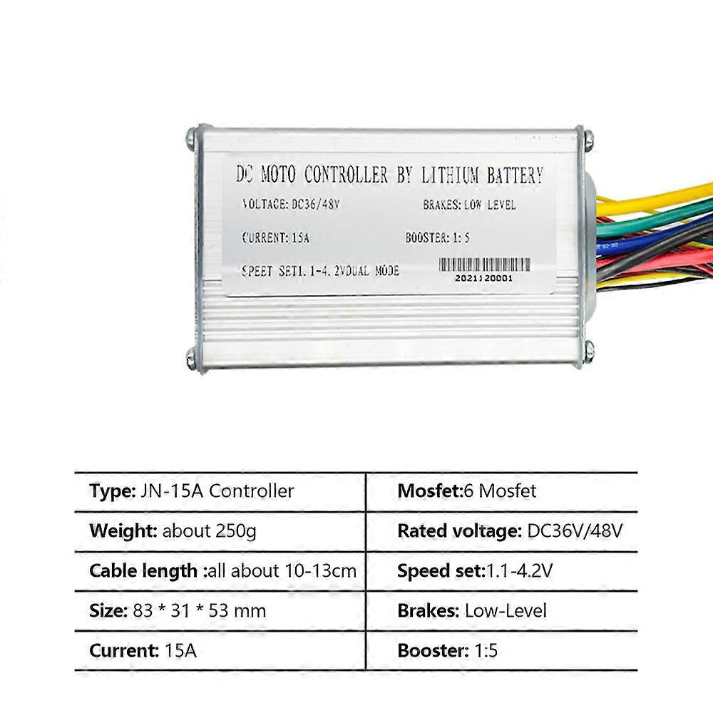 Intelligent Electric Bike 15A Controller with Backlight LCD Display Set E-Bike Conversion Tools Kit Bicycle to E-Bike Accessory