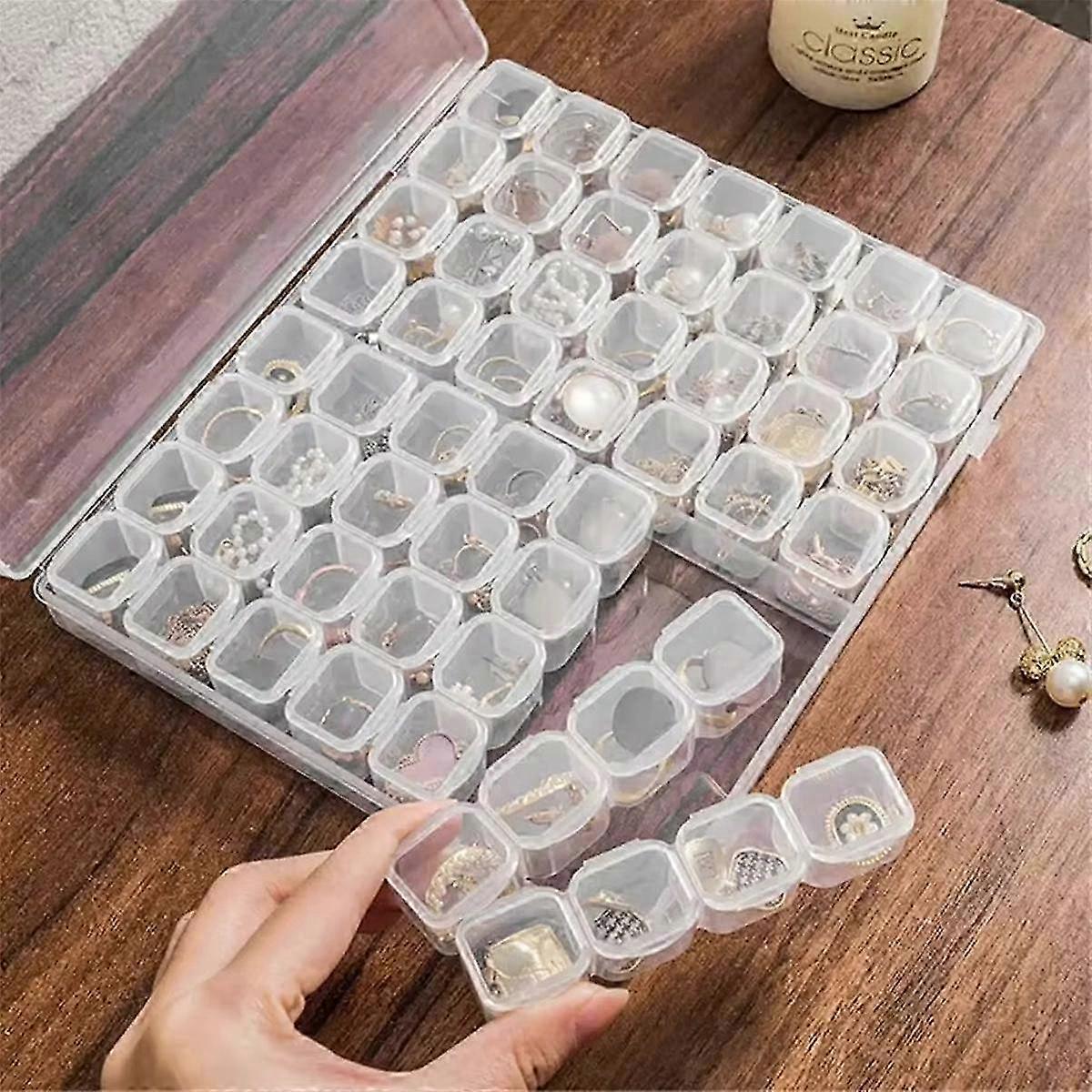 取り外し可能なネイルジュエリー用の透明なプラスチック収納ボックス