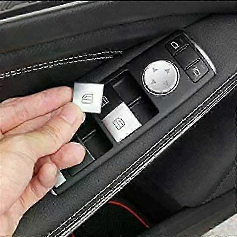 Inner Door Armrest Window Switch Button Trim Cover Sticker Fit For ...