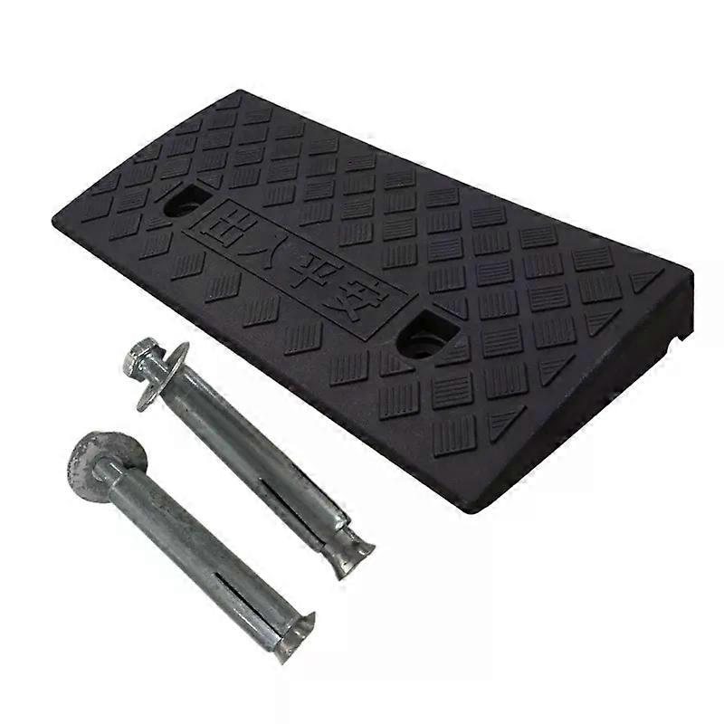Car Access Ramp Triangle Pad Speed Reducer Durable Threshold for Automobile Motorcycle Heavy Wheelchair Duty Rubber