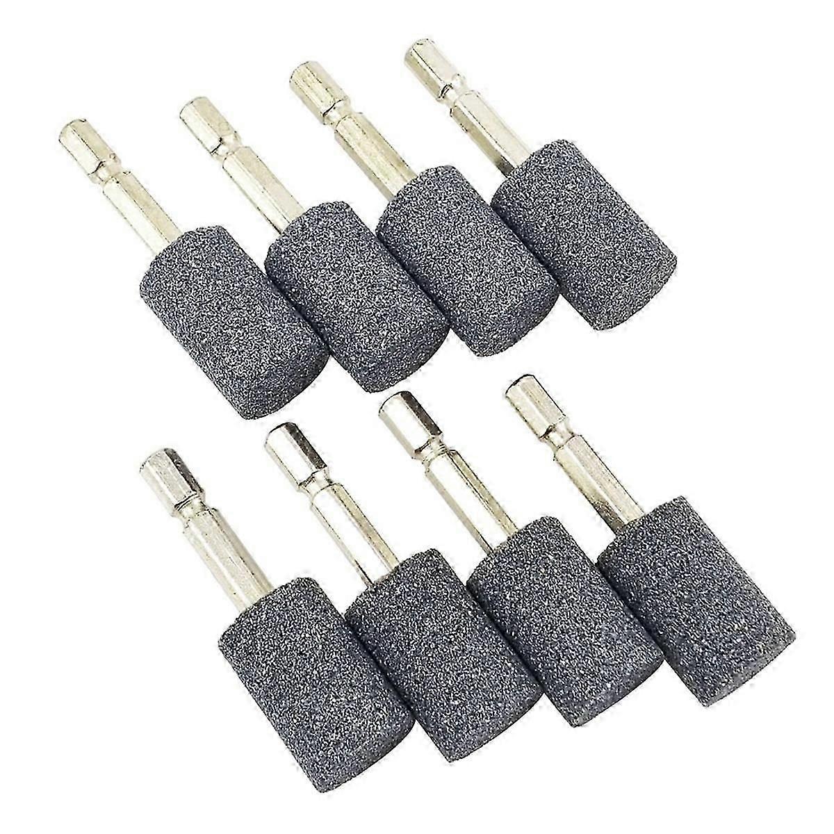 8pc mounted grinding stones for rotary tools 20mm cylinder points