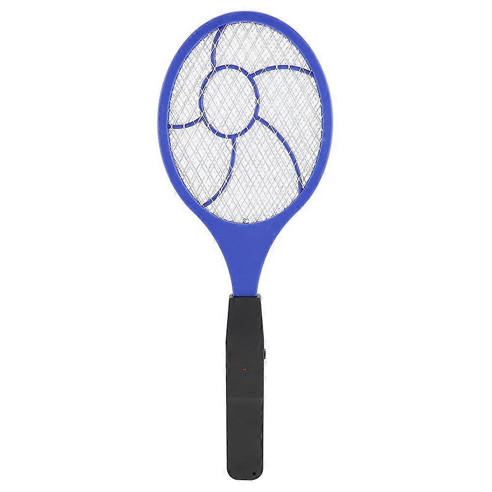 Three layer Electric Fly Mosquito Swatter Bug Zapper Racket Insects Killer (Blue)