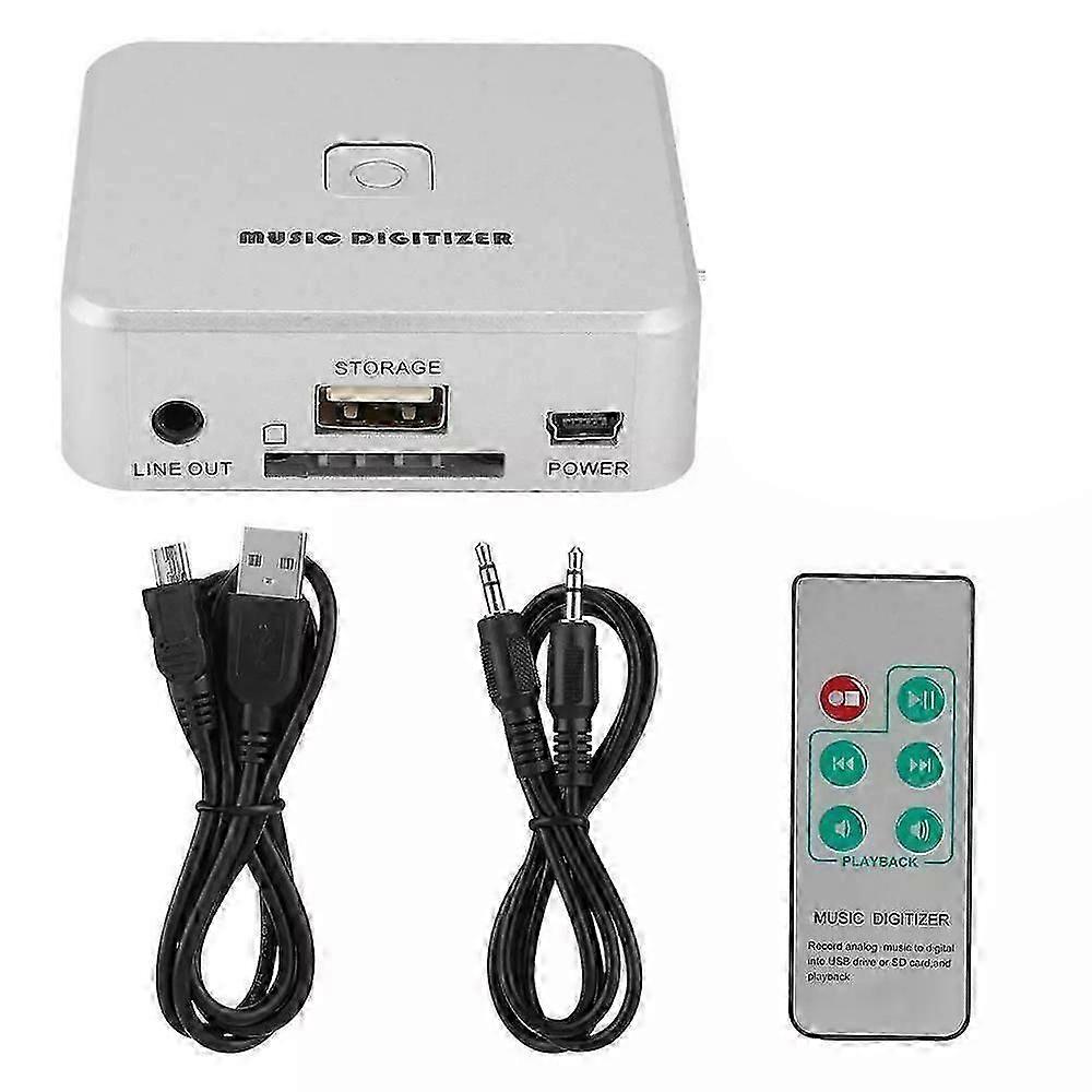 Digitaler MP3-Audiorecorder-Player mit USB-Anschluss + SD-Kartensteckplatz + IR-Fernbedienung js