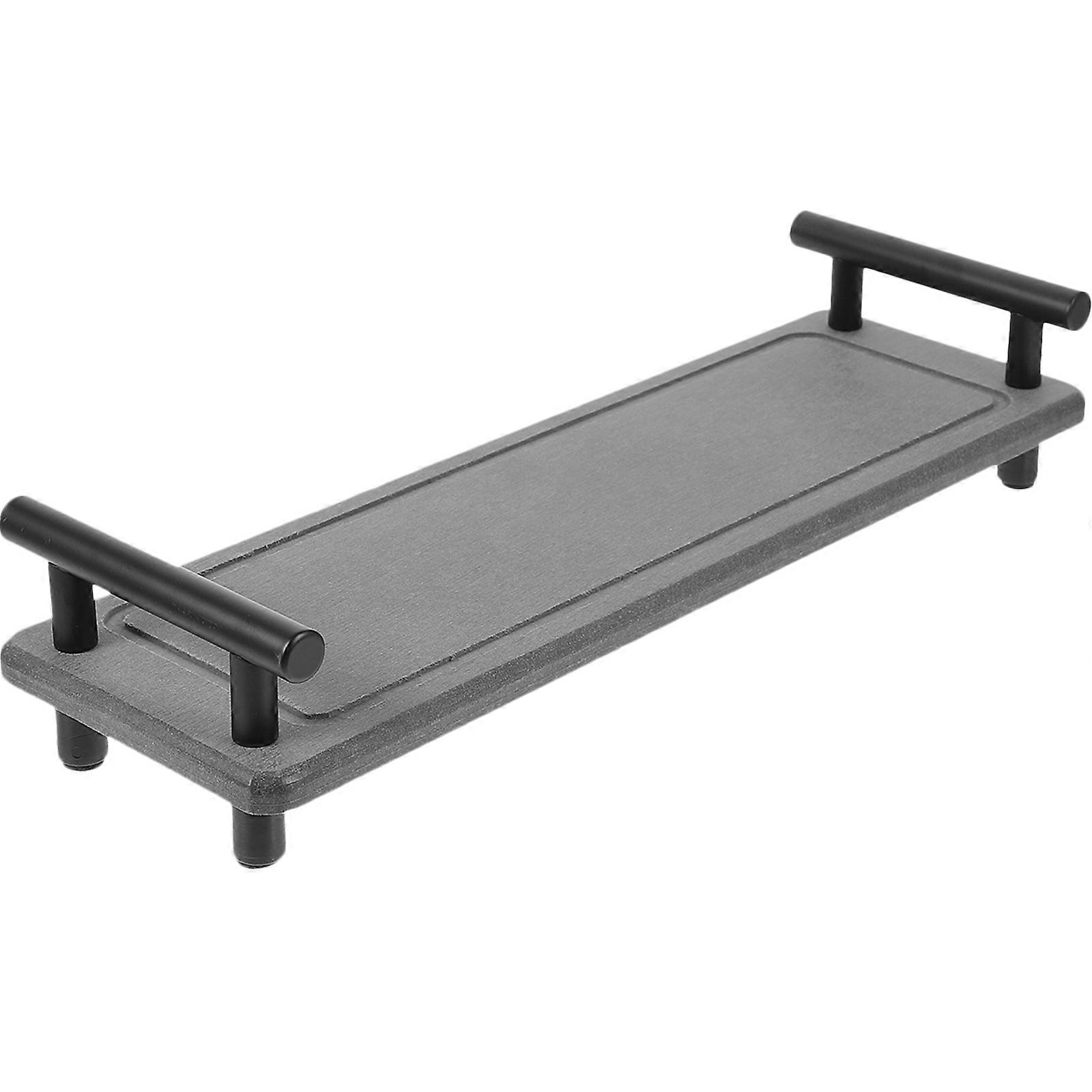 Stainless Steel Kitchen Rack for Seasoning Bottles and Spices Grey Keeps Countertop Organized and Neat