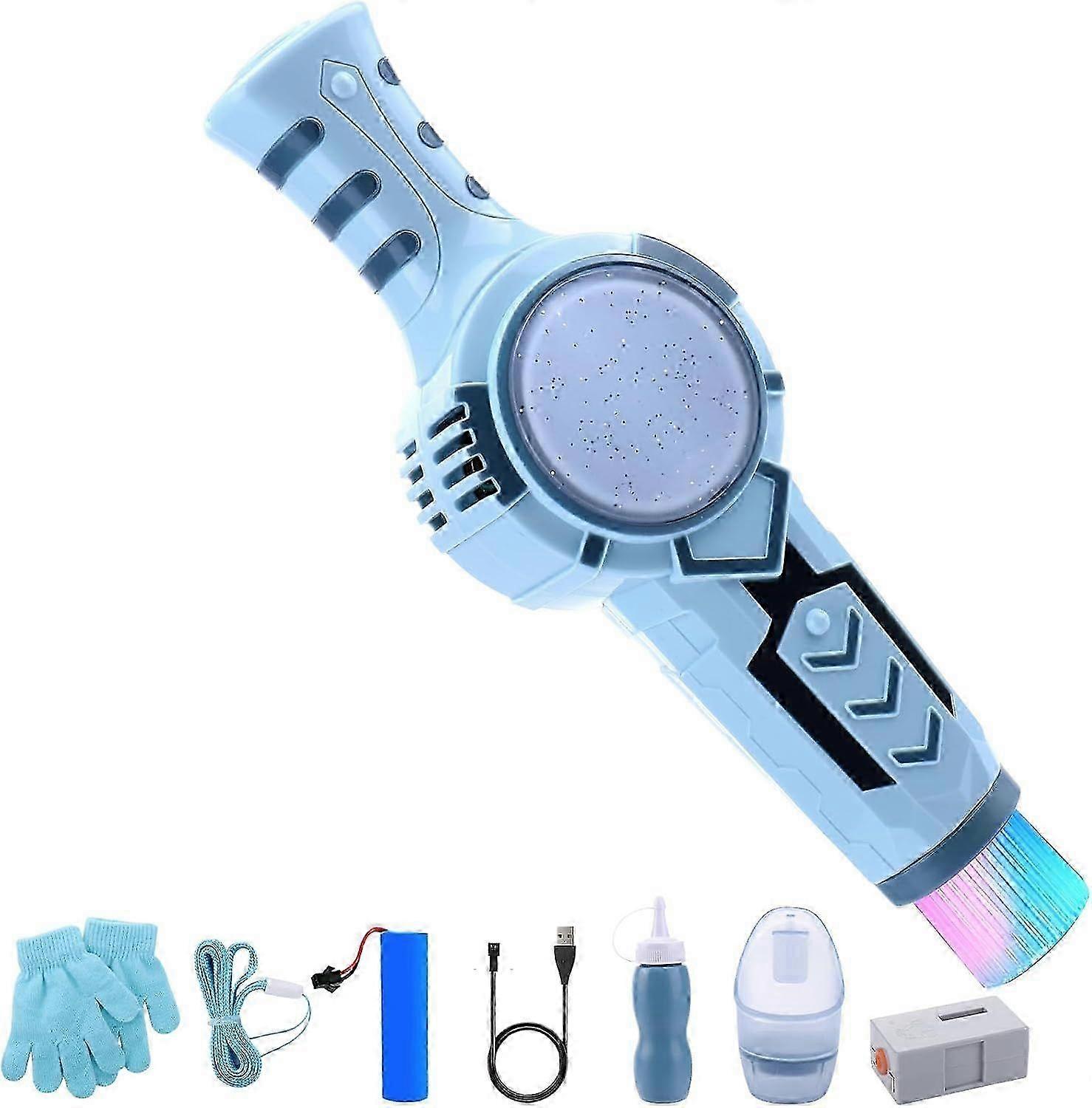Smoke Bubble Machine for Kids, Magic Smoke Bubble Wand with Gloves, Elastic