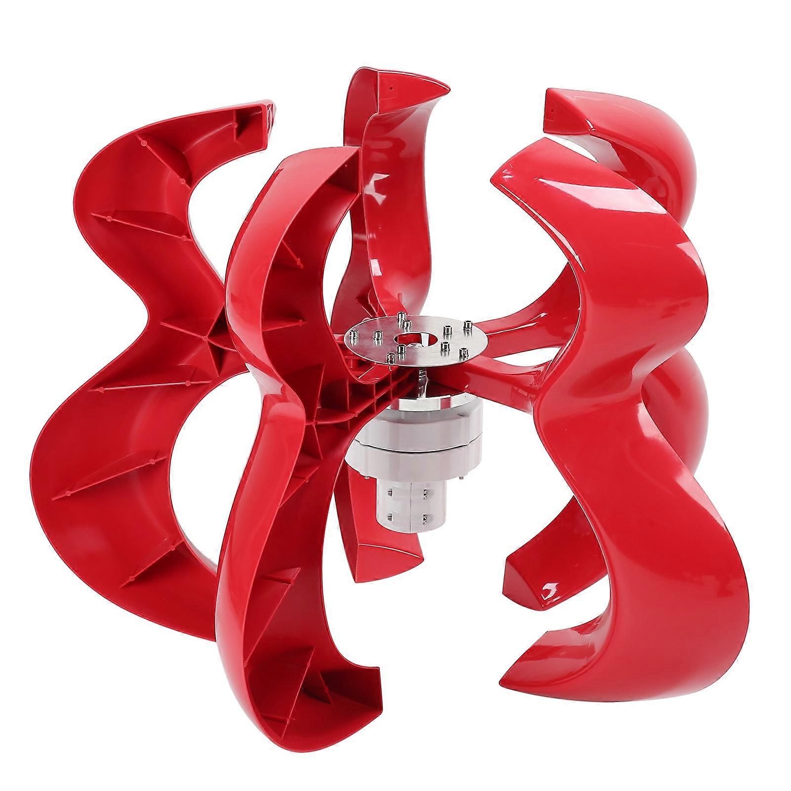 Eolienne verticale 200W 5 pales rouge 24V/48V IP67