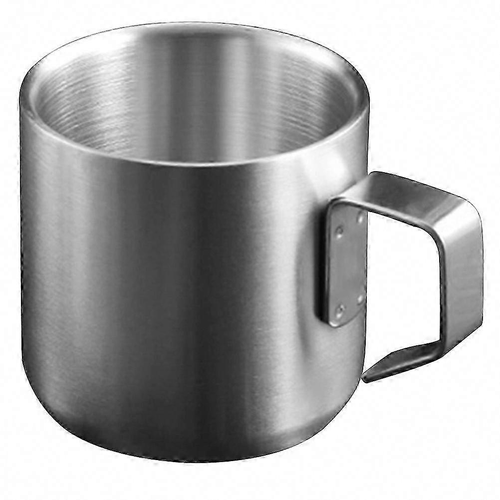 Metal Cereal Cup with Handle for Breakfast Porridge and Milk Container