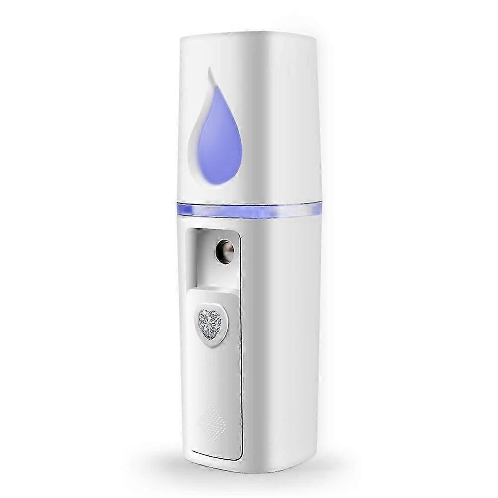 Ion Mist Handheld Facial Mist Moisturizer with USB Rechargeable-White