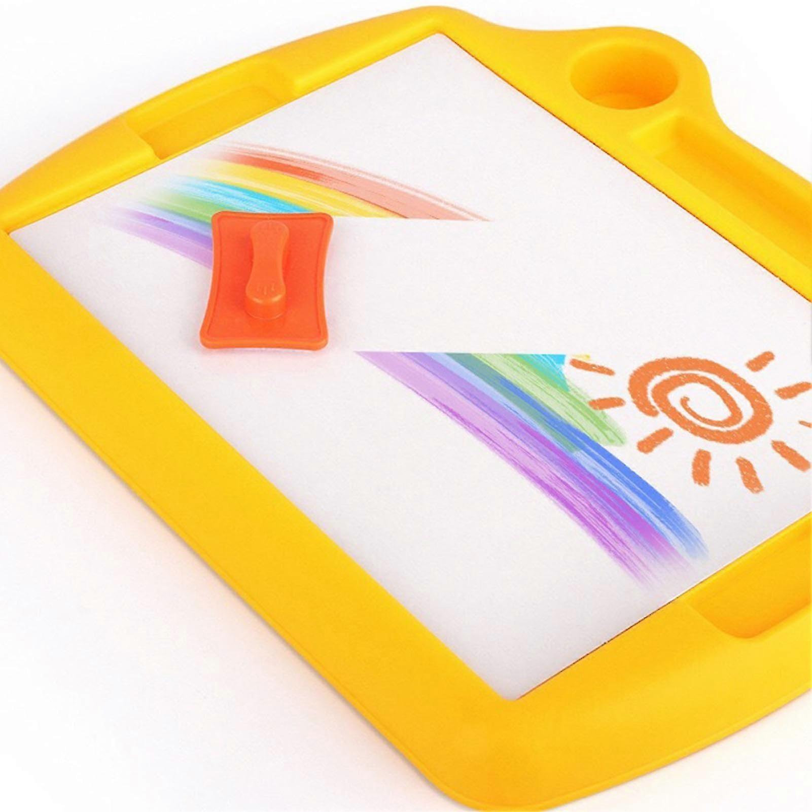 Drawing Board Toy Projection Erasable Colorful Drawing Board With Music Lighting for Children S Giraffe Yellow
