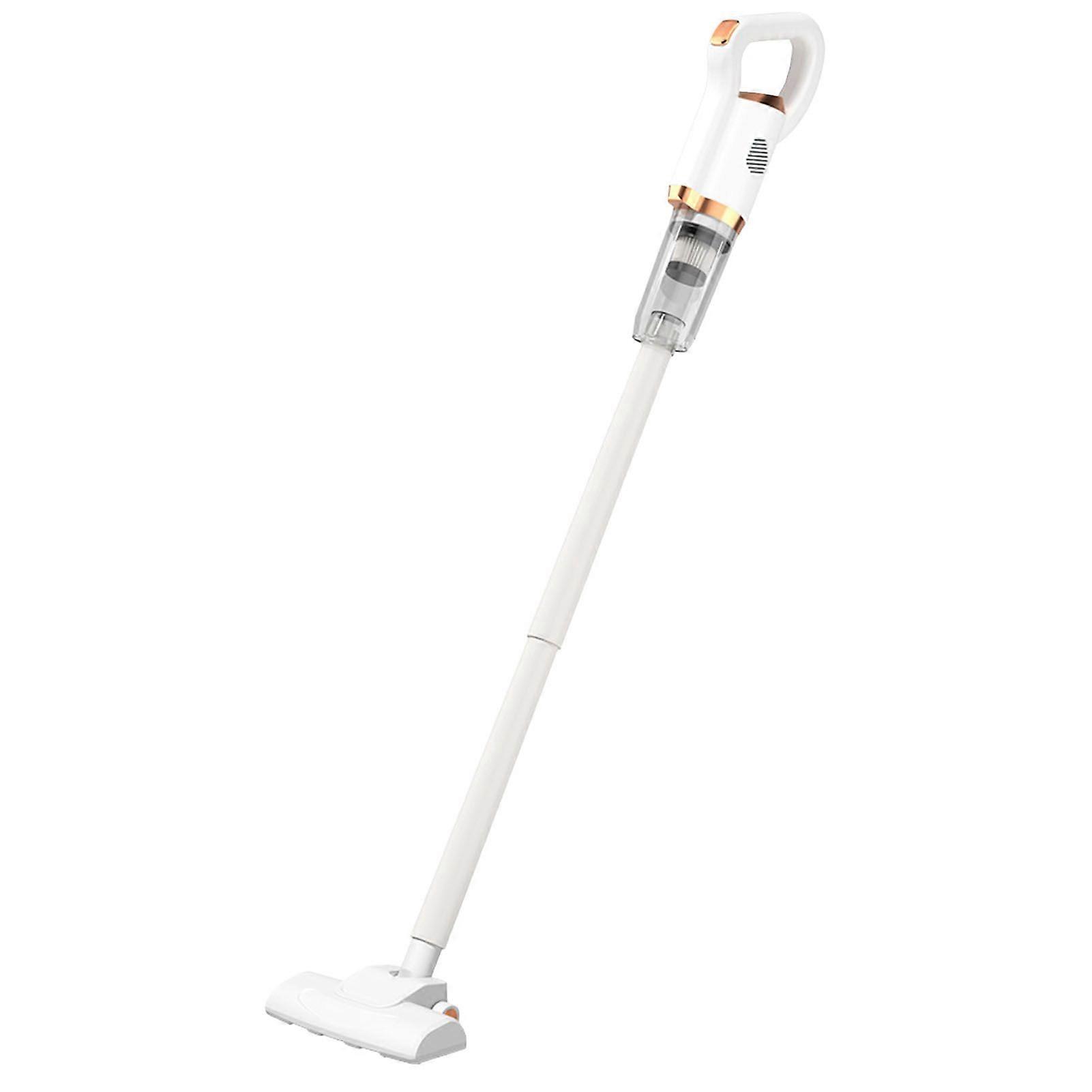 Cordless Vacuum Cleaner 2 in 1 Quiet Rechargeable Handheld Powerful Upright Stick Vacuum Cleaner with Floor Brush for Home