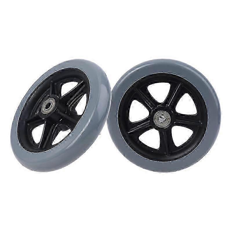 Pair of 6-Inch Wheelchair Casters for Smooth Mobility and Small Cart Use